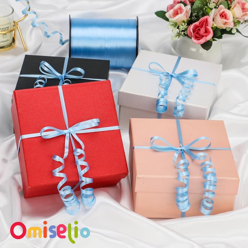 OMISELIO Light Blue Ribbon - 500 Yard Crimped Curling Ribbon for Gift Wrapping, Baby Showers & Birthdays - Image 2